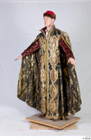  Photos Medieval Monk in gold habit 1 16th century Historical Clothing Monk a poses cloak whole body 0001.jpg